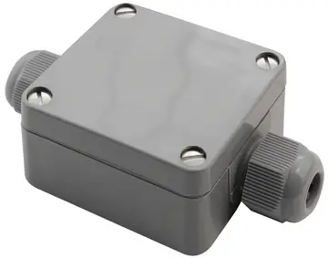 Enclosures with cable glands Enclosure with quick-release fastener and 2 moulded-on Pg 11