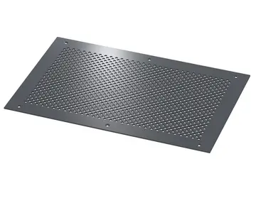 Cover plates Cover plates with ventilation, screw-on, 2mm, aluminium, graphite grey powder-coated