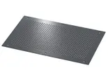 Cover plates with ventilation, screw-on, 2mm, aluminium, graphite grey powder-coated