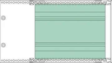 Accessories Partition, 3 U, screwable, with slots for GS…ll, natural-coloured anodised aluminium, for separating defined sections