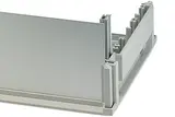 Placas frontales/traseras encajables, de aluminio anodizado en color natural