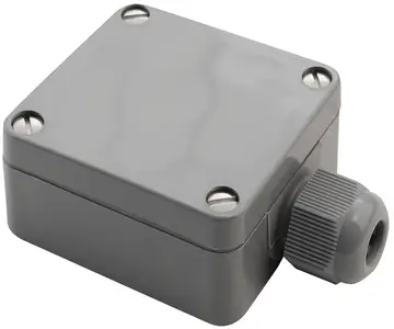 Enclosures with cable glands Enclosure with quick-release fastener and a moulded-on Pg 11