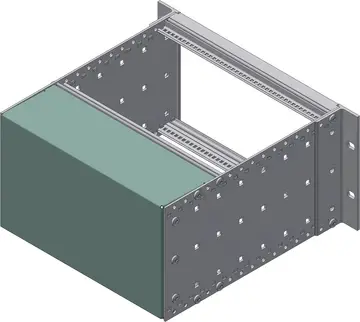 Accesorios Cubierta trasera, aluminio pasivado, como elemento de cierre apantallado en la parte trasera