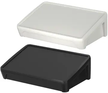 Console enclosure crosswise Touch/Operating console enclosure with recessed grips, 15°, crosswise, IP40 (IP65)