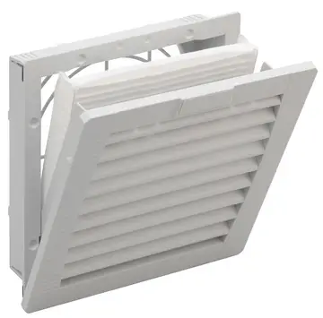 Accessories Outlet filter, snap-in, ABS UL 94 V0, light grey