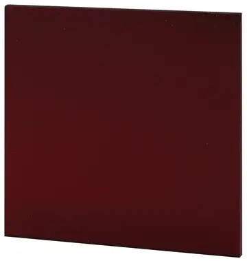 Front panel Plastic front panel, red translucent, 3 mm