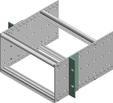 Profile / Profilsätze Flansche universal, frontseitig naturfarben eloxiert, rückseitig passiviert, für BSW/M