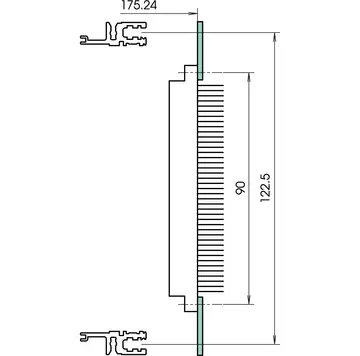 Profilati Barre forate in alluminio passivato per connettori DIN EN 60603-2 (ex DIN 41612)