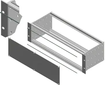 EMC screening EMC springs, stainless steel, for the connection between the front panel / backplane and profile