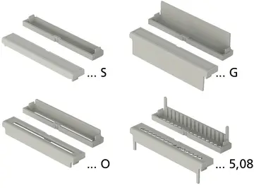 Gehäuse Klemmenabdeckungen