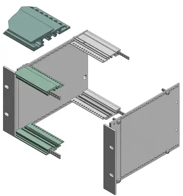 Profiles / profile sets Front profiles, natural-coloured anodised aluminium