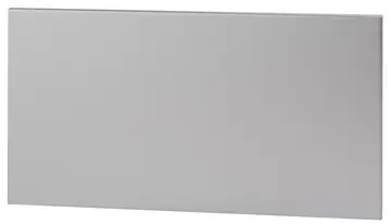 Front panels for enclosure profiles, open on one side Front panels, 2 mm, natural-coloured anodised aluminium