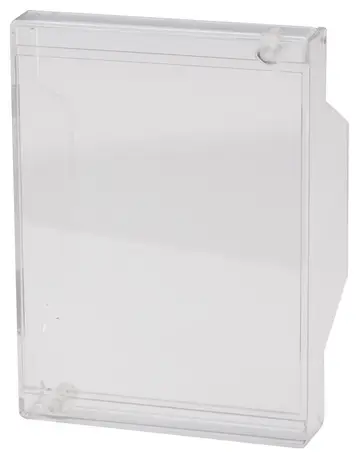 Accessories Hinged hood, crystal-clear, 9 mm high, polycarbonate