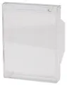 Klappbare Abdeckhaube, glasklar, 9 mm hoch, Polycarbonat