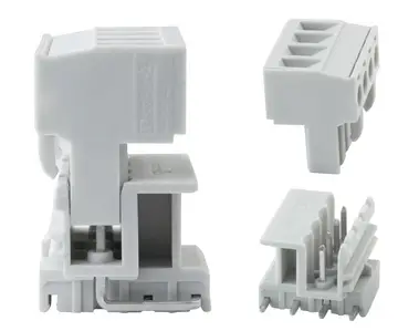 Connection terminals Screw connection terminal blocks, double section, 5 mm pitch, for wave soldering processes