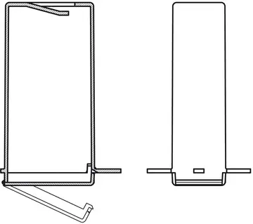 Accessoires Batterijschachten met geïntegreerde frontplaten, PP