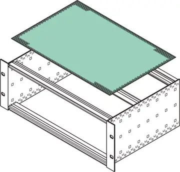 Cover plates Insertable cover plates, perforated untreated aluminium, not for use with BN profiles