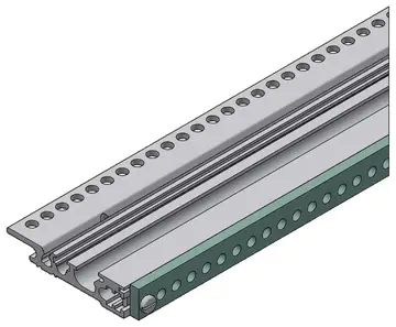 Bandes taraudées et baguettes isolantes Baguette isolante plastique UL 94-V1, pour fixation isolée de platines BUS