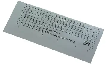 Accessories Terminal identification strip, self-adhesive