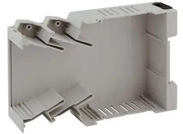 Cajas con contorno para DIN rail según DIN EN 60715 TH 35 Revestimientos de la caja con ranuras para ventilación