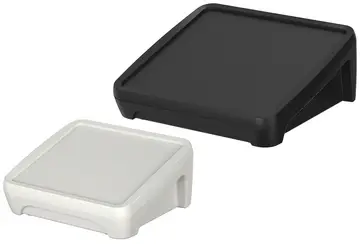 Console enclosure square Touch/Operating console with recessed grips, 15°, square, IP40 (IP65)