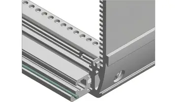 Ressorts CEM / joints Joint cordon CEM à monter sur des profilés frontaux pour connexions conductrices entre des profilés et des faces avant partielles CEM insérables