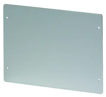 Front and mounting panels Internal front panels for basic elements and rear lid, 2 mm, natural-coloured anodised aluminium