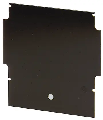 Front and mounting panels Mounting plate for rear lid with terminal compartment, laminated paper