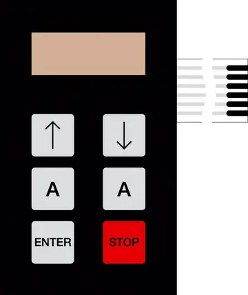  | Para BOS Teclado de membrana para BOS 400/401, con 6 teclas