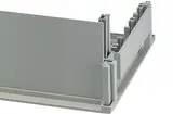Placas frontales/traseras encajables, plástico gris luminoso