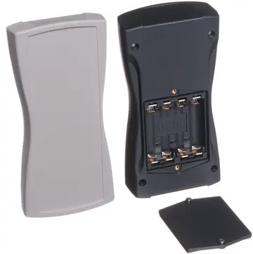 With membrane keypad area and battery compartment BS 801 F with compartment for 4 mignon (AA) batteries, IP 40