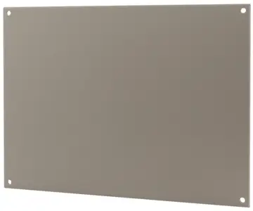 Front panels, mounting panels, partitions Front panels, ABS light grey, 2 mm, embossed on one side