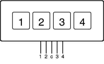  | With and without tactile action point common conductor, without tactile action point, no inscription