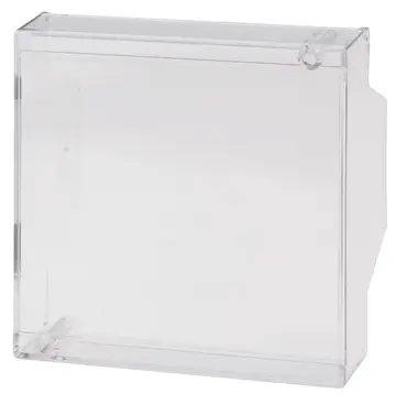 Accessories Hinged hood, crystal-clear, 15 mm high, polycarbonate