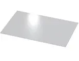 Plain cover plates, 1 mm, natural-coloured anodised aluminium