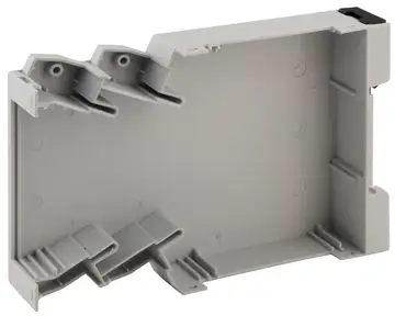 Enclosures contoured for DIN rail acc. to DIN EN 60715 TH 35 Enclosure shells