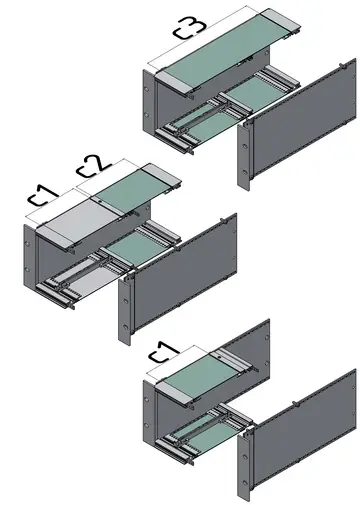 Cover plates Plain cover plates, galvanised lacquered sheet steel, light grey