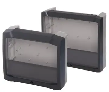 Caja con tapa superior transparente (con bisagra) Caja alta, con tapa superior transparente (con bisagra), para una caja de terminales, IP 66/IP 68 - 1,2 m (2 horas)