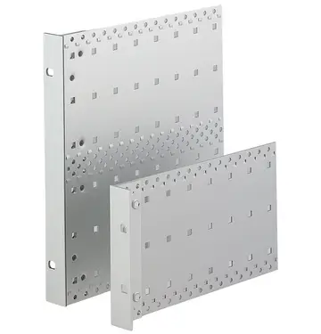 Side panels Side panels with integrated flange for high mechanical loads, passivated aluminium, flange natural-coloured anodised on front