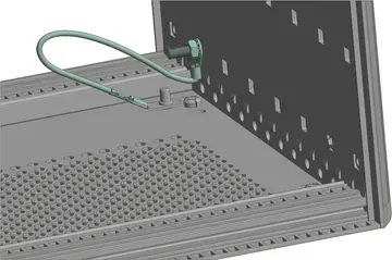 Accesorios Kit de toma de tierra para conexión del conductor protector de los componentes de la caja, cordón de cobre de 1,5 mm, recubrimiento de PVC