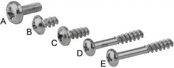 Accessories Sets of screws