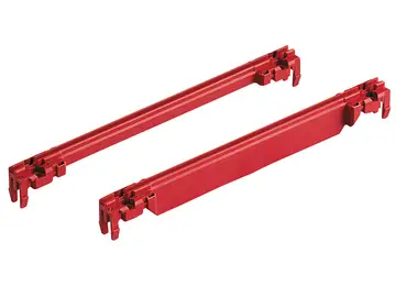 Guías para tarjetas Guías para tarjetas para bloque de codificado, de una pieza, plástico UL 94 V0 rojo