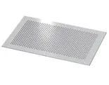 Cover plates with ventilation, screw-on, 2mm, aluminium, natural-coloured anodised